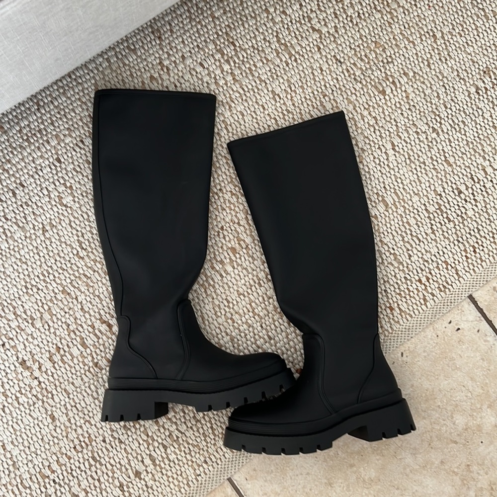 Just Fab high knee boots.